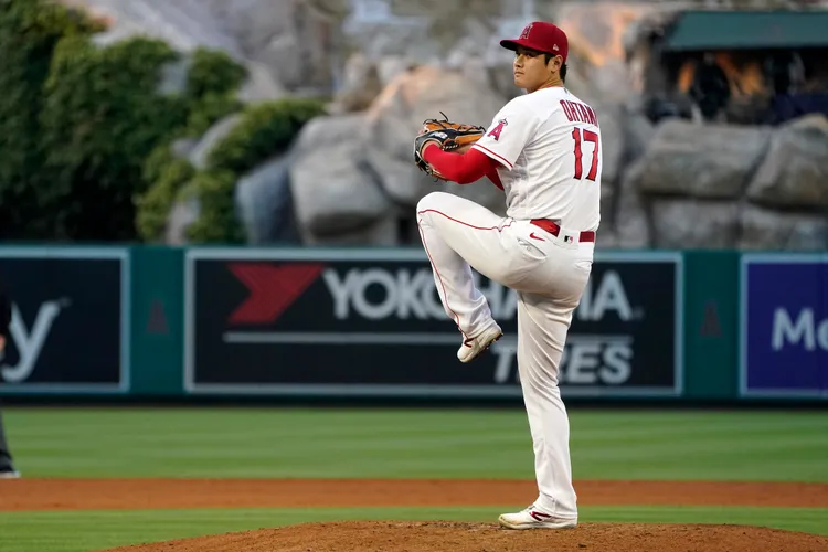 大谷翔平今天飆10K。  美聯社