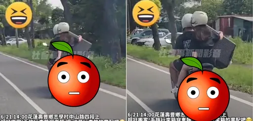 超狂搬家!妹子2個行李箱這樣帶著跑 目擊者笑到岔氣:不會冒火嗎