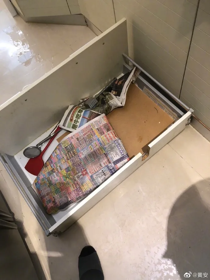 黃安老家因為氣爆受災。取自黃安微博