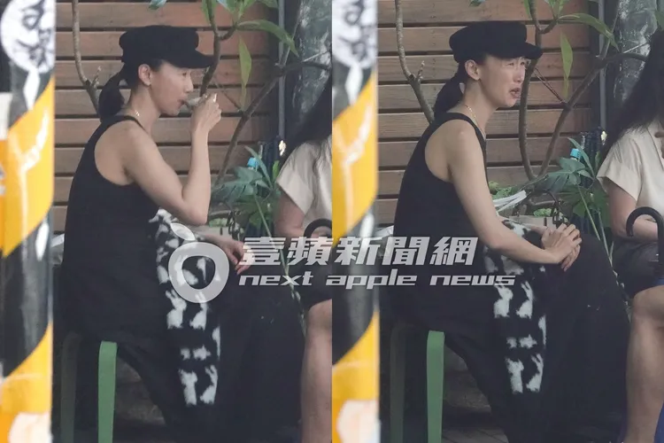 陸明君喝了一口咖啡，隨即露出一臉苦澀的表情相當逗趣。特勤中心攝