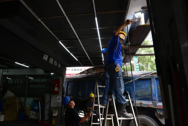 建管處長虞積學表示，緊急工程搶救工作已完成階段性任務。資料照，林林攝