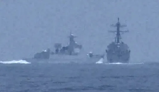 共軍軍艦「鬼切」攔美艦　中國還嗆美國「挑釁在先」