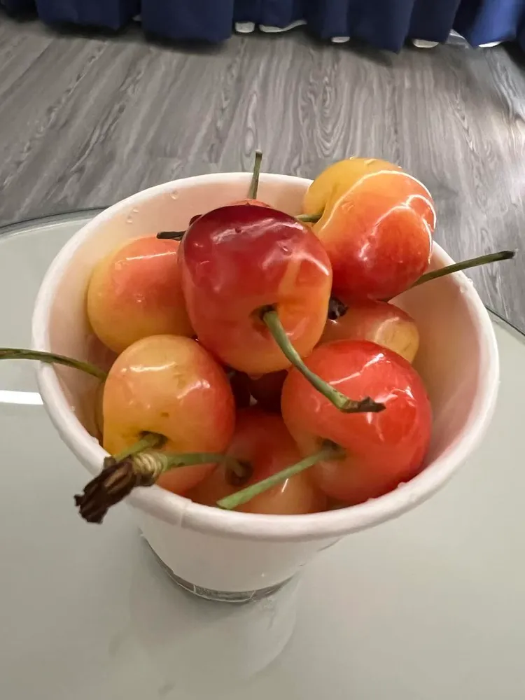 網友表示，在好市多購買的白櫻桃竟然酸爆。翻攝臉書 「Costco好市多 商品經驗老實說」