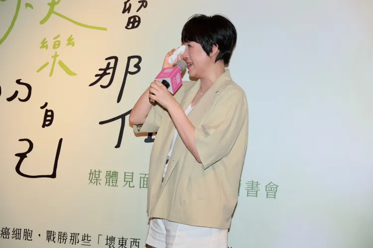 朱芯儀被觸動落淚。彭欣偉攝