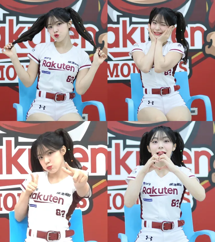 李多慧示範「人生四格」，一秒變換表情。鄭孟晃攝