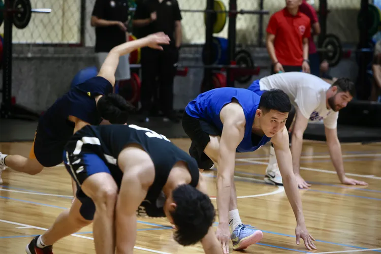 中華男籃為備戰9月的杭州亞運今天開訓。林林攝