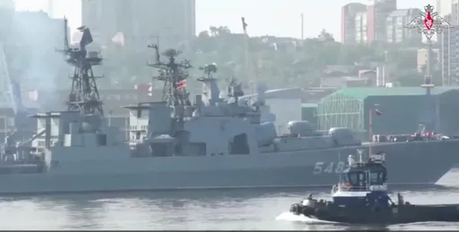 俄軍在日本海高調演習 出動60艘艦艇、1.1萬人