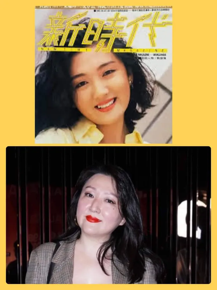 網友拿甄楚倩歌手時期與現在的樣貌比一比。翻攝90年代回憶(新版)臉書