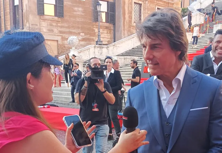 《壹蘋新聞網》獨家受邀到羅馬採訪阿湯哥。