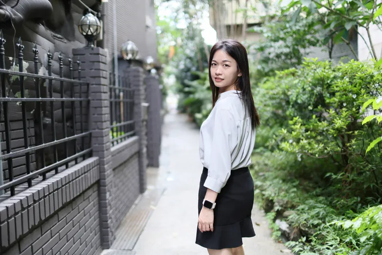 芮芮追求更自由的時間規劃，轉戰保險業務。鄭孟晃攝