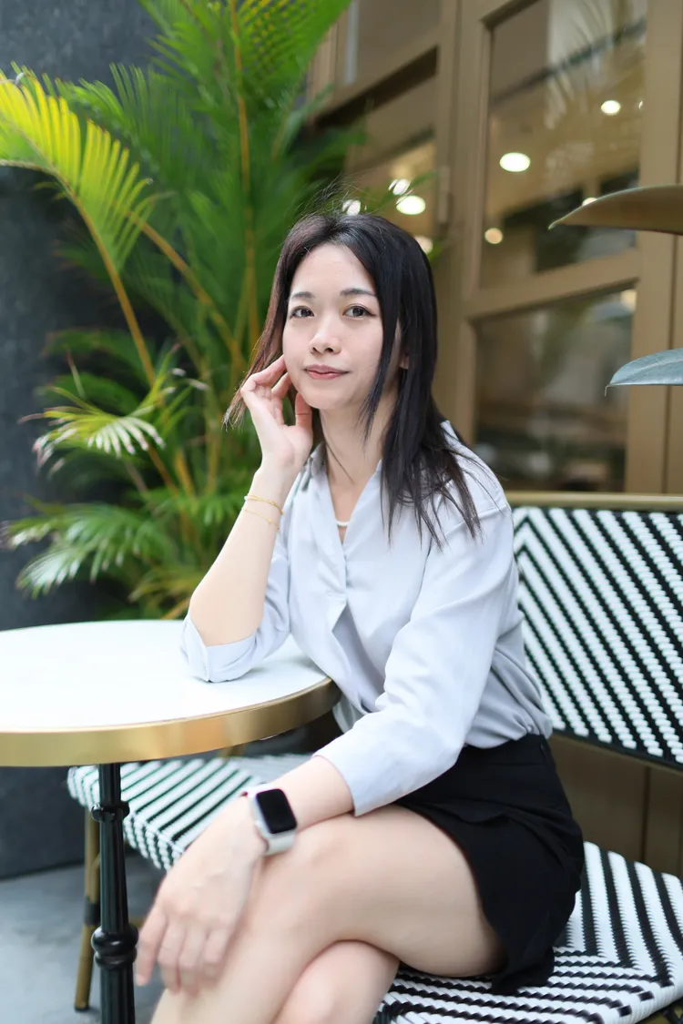 芮芮喜歡有挑戰性的戶外運動。鄭孟晃攝