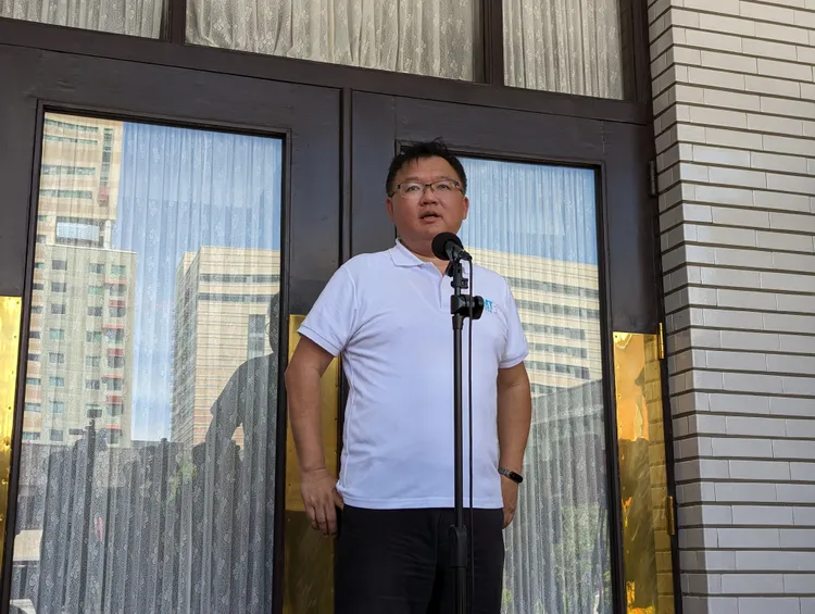李德維今則無奈表示，連戰都大局為重，小雞稍安勿躁。蘇柏銓攝
