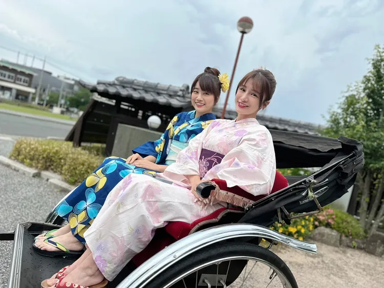 樂天女孩遊山口縣。   樂天桃猿提供