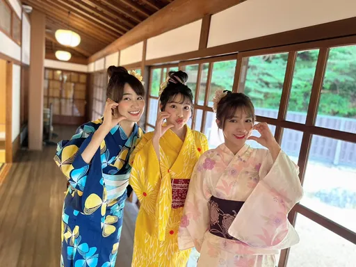 樂天女孩穿和服照片曝光！秒變身「櫻花妹」