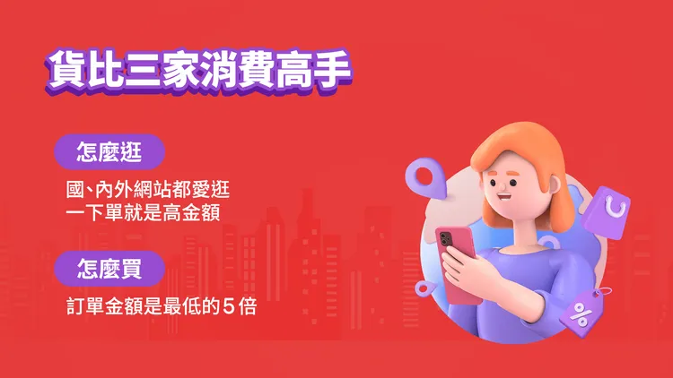 「貨比三家消費高手」特色是逛得很多、瀏覽品類廣。業者提供