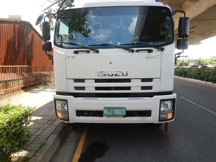 肇事大貨車。民眾提供