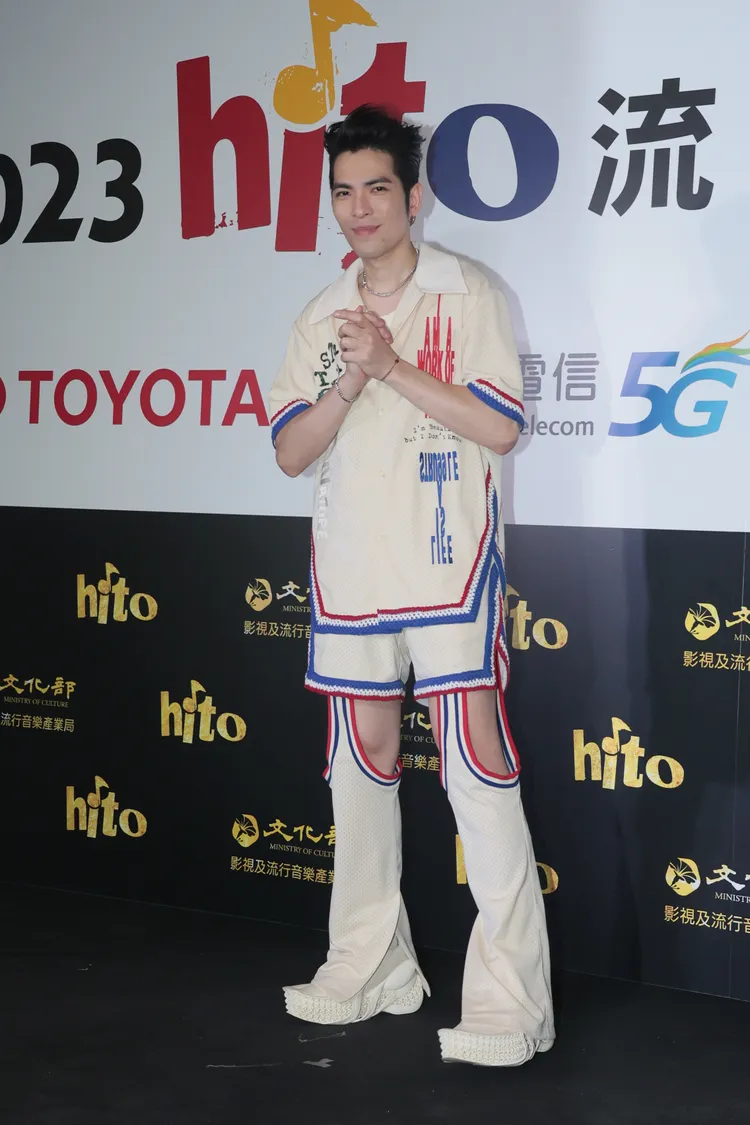 蕭敬騰帥氣現身小巨蛋。彭欣偉攝