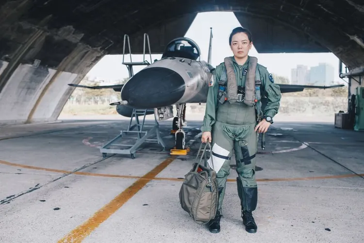 空軍上尉郭文靜。翻攝軍聞社