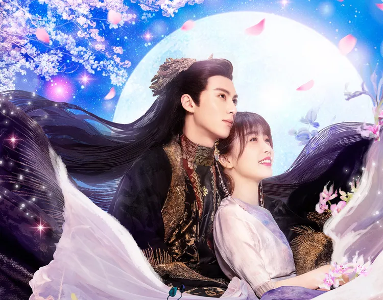 王鶴棣（左）、虞書欣主演的《蒼蘭訣》叫好叫座。翻攝蒼蘭訣官微