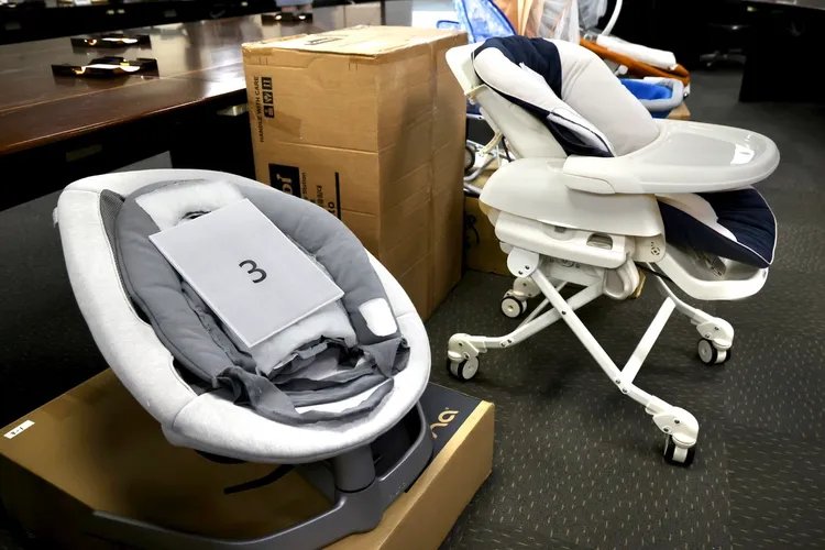 編號3的中國大陸製「荷蘭Nunaleaf 搖搖椅」是唯一3檢測項目皆合格的商品。林林攝