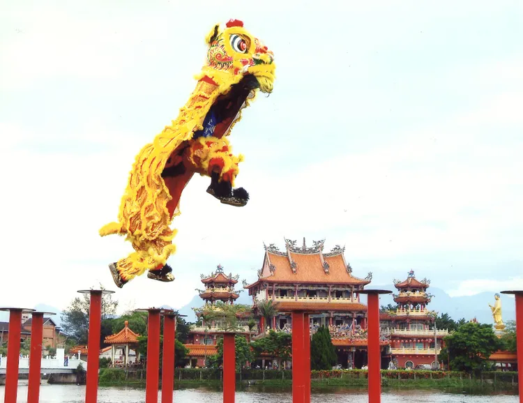 水上高樁獅爭霸賽。觀旅局提供