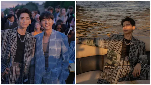 林柏宏LV秀場集郵大明星 合影新手爸宋仲基樂喊「不敢相信」