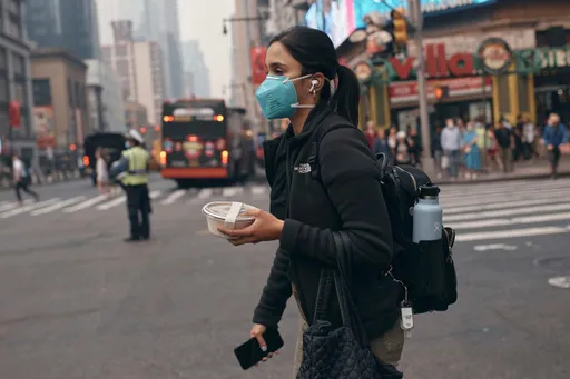 纽约霾害恶化空气品质史上最差 球赛被迫延期