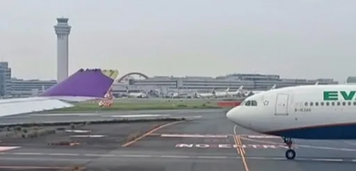 外電：長榮疑在日本羽田機場遭泰航擦撞