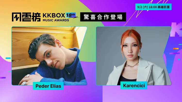 挪威清新小王子Peder Elias（左）與金音才女Karencici驚喜合作。KKBOX提供