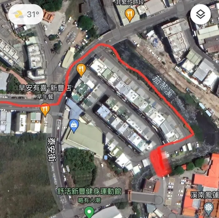 新豐鄉山崎地區今晚9點有送肉粽儀式，路線曝光。取自徐勝凌臉書