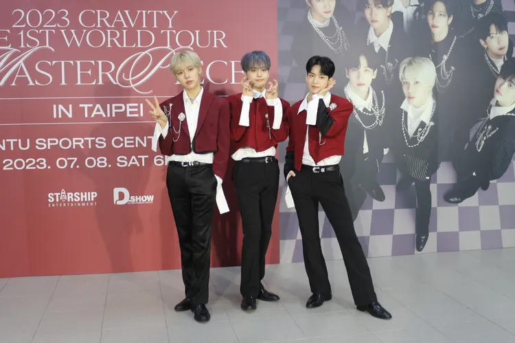 性珉（左起）、刑準、ALLEN在團裡是可愛擔當。陳建岐攝