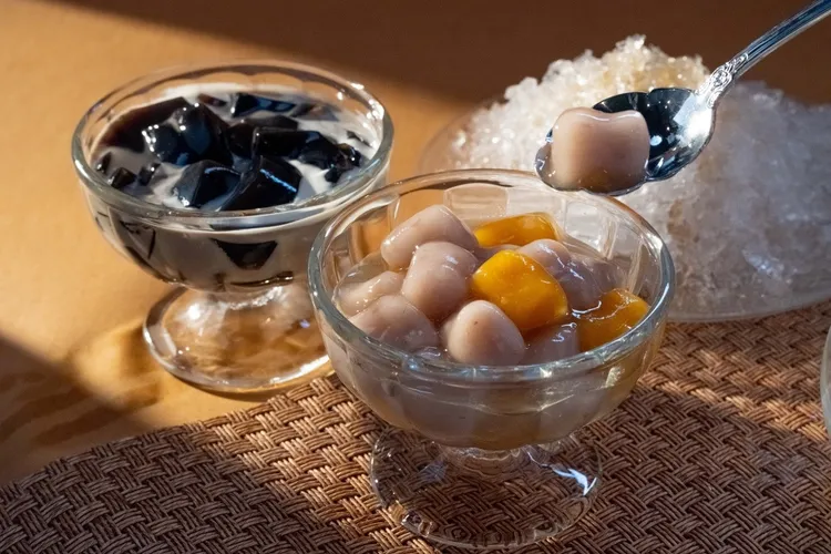 鮮芋仙招牌芋圓與仙草，這波吉哆台味趴也吃得到。吉哆火鍋百匯提供