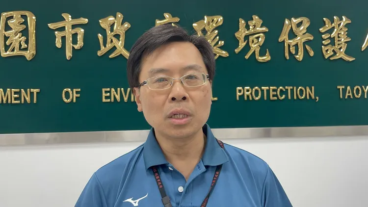 環保局清潔稽查大隊長林立昌。張沛森攝