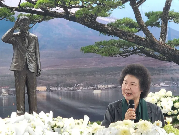 陳菊說，前首相安倍晉三非常了解台灣的困難，且愛護支持台灣。翻攝畫面