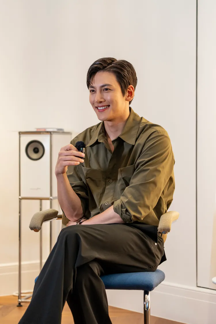 池昌旭在活動上和與會媒體侃侃而談。品牌提供