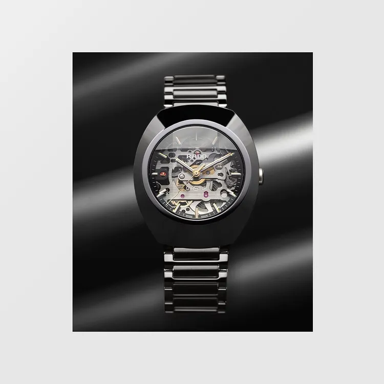 年度話題新作DiaStar鑽星系列創始型鏤空腕錶，將於RADO台北101旗艦店獨家首賣。翻攝rado IG