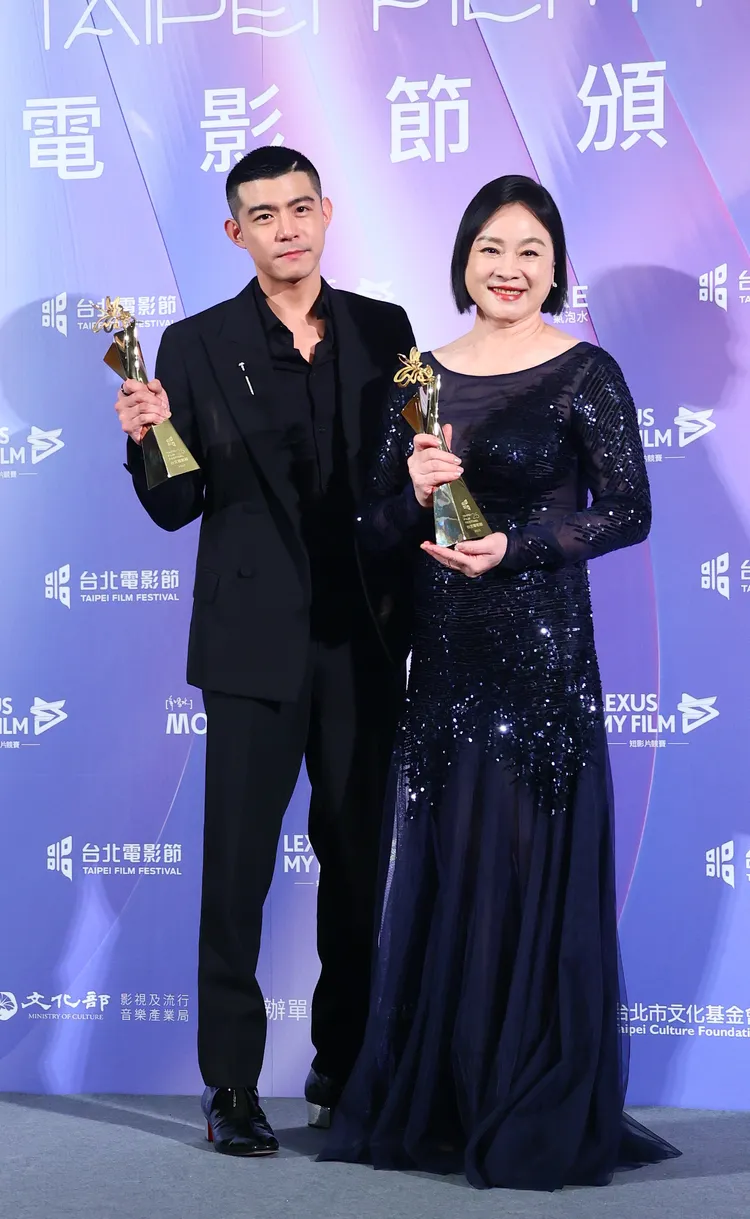 王柏傑（左）、陸小芬是今年北影影帝、影后。彭欣偉攝