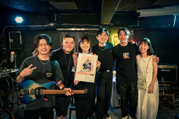 健豪的樂團「JUMPSTART」也特地全員來台。天賦音樂提供