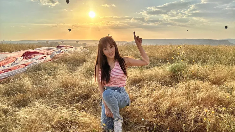 王宥忻搭上了一直想搭乘的熱氣球。固力狗提供