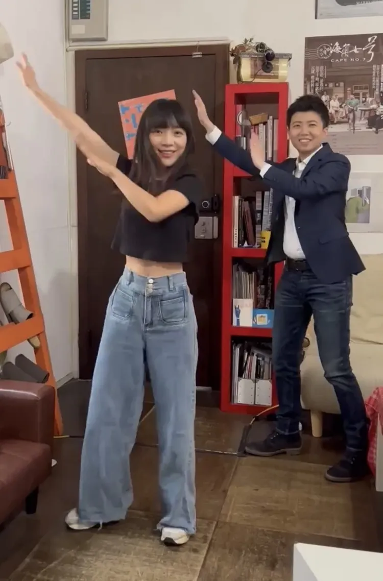 黃捷近日分享一段熱舞短片，展現年輕民代的青春活力。翻攝畫面