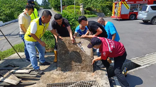 地下箱涵裡有汪星人狂吠求救? 動保、消防、區公所馳援「結局」超展開