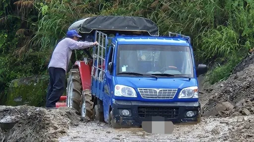 爛田準路!南投力行產業道路逢雨必坍 貨車闖爛泥路怎脫困