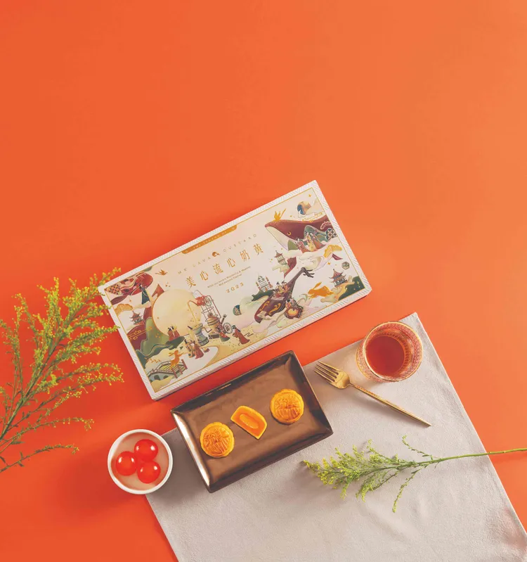 香氣四溢、每口由心回味的流心奶黃月餅深得年輕世代喜愛。香港美心月餅提供