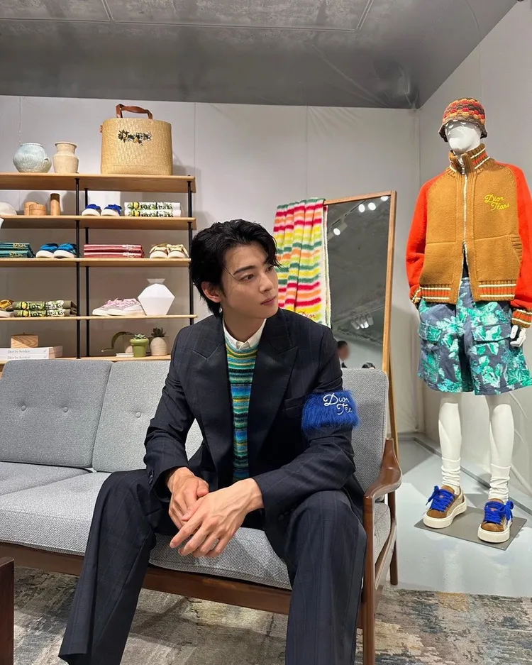 車銀優日前出席於首爾舉辦的Dior Tears快閃店開幕活動。翻攝eunwo.o_c IG