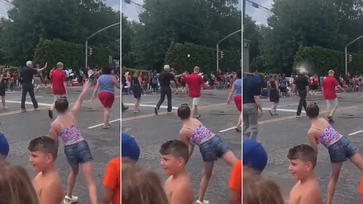 女孩水球神射「命中前副總統?」影片瘋傳 結果受害者是他