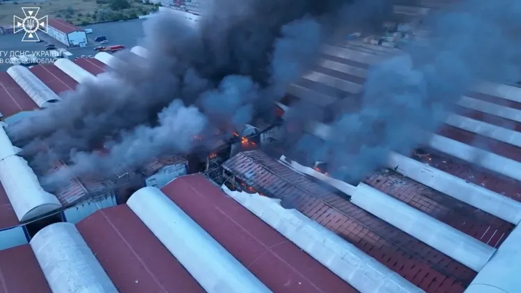 敖德薩遭俄軍連續3晚猛烈攻擊。路透社