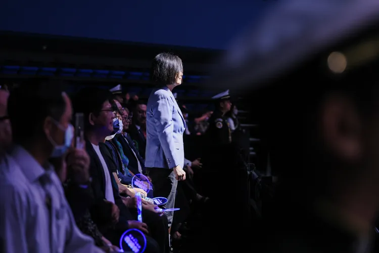 蔡英文出席音樂會聆聽。文化總會提供