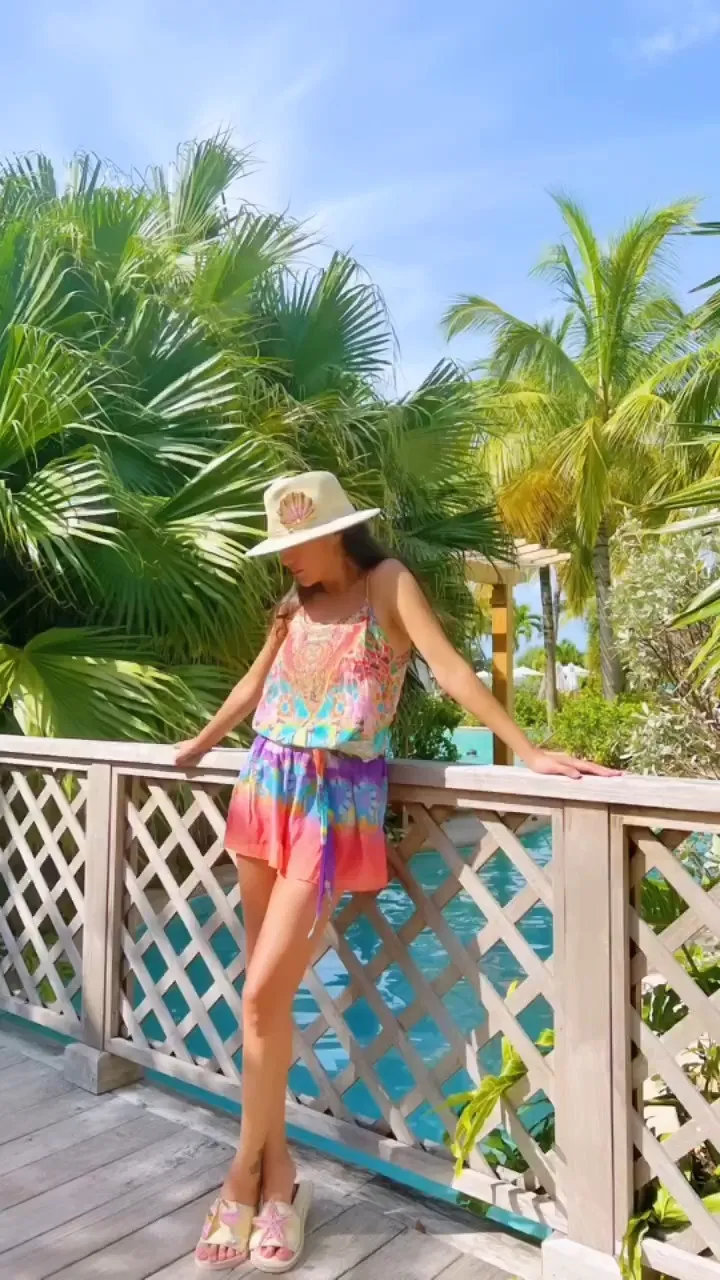 關穎分享在巴哈馬的度假美照。翻攝kwanterri IG