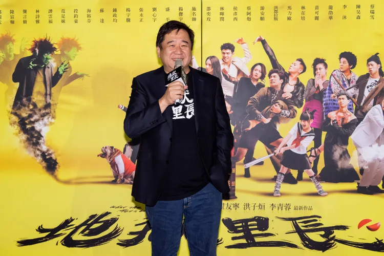 瞿友寧今天出席《地獄里長》首映會。風起娛樂提供