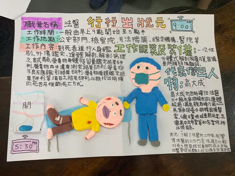 網友盛讚陳小妹作業內容精緻且優秀。翻攝自高大成臉書